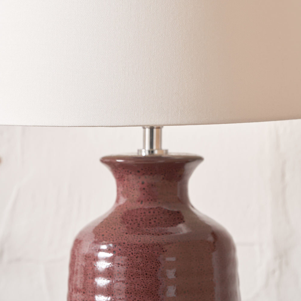 Kaisa Mulberry Reactive Glaze Table Lamp