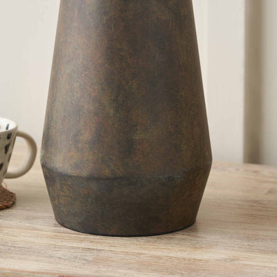 Arden Verdi Gris Metal Conical Table Lamp Base