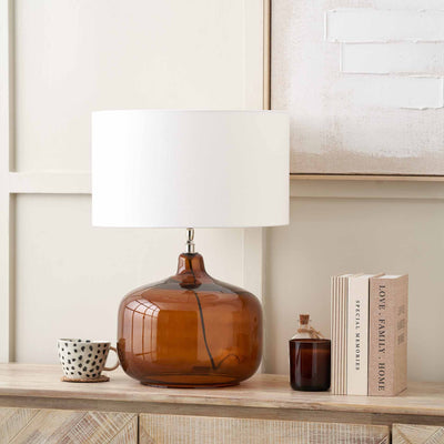 Radley Amber Glass Table Lamp Base