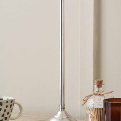 Keaton Silver Metal Stick Table Lamp Base