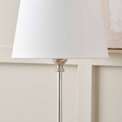 Keaton Silver Metal Stick Table Lamp Base