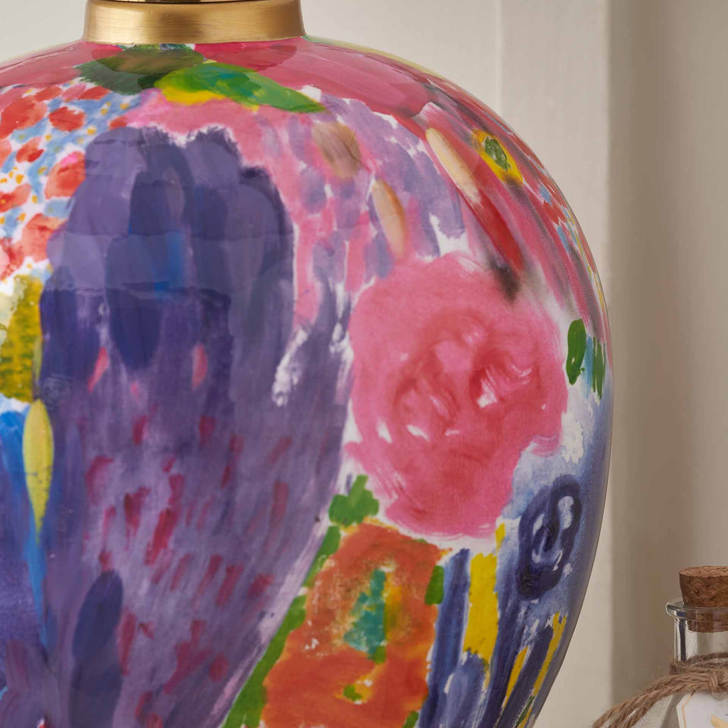 Multi Colour Ceramic Table Lamp Base | Lighting