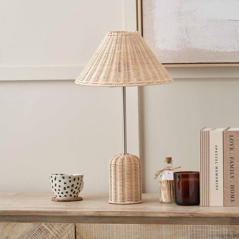 Halia Rattan Base and Shade Table Lamp