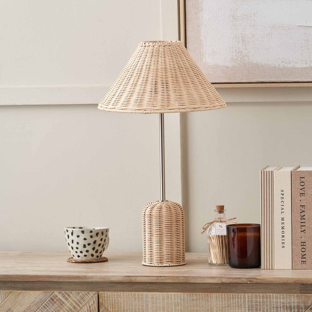 Halia Rattan Base and Shade Table Lamp