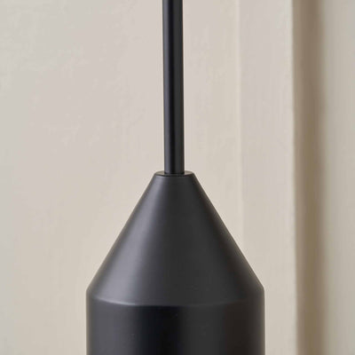 Otis Black and Natural Linen Structured Table Lamp