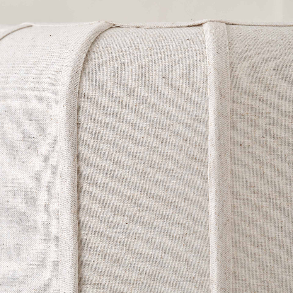 Otis Black and Natural Linen Structured Table Lamp