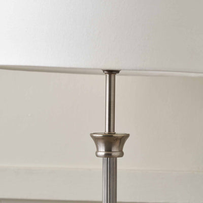 Marcello Antique Silver Metal Table Lamp Base