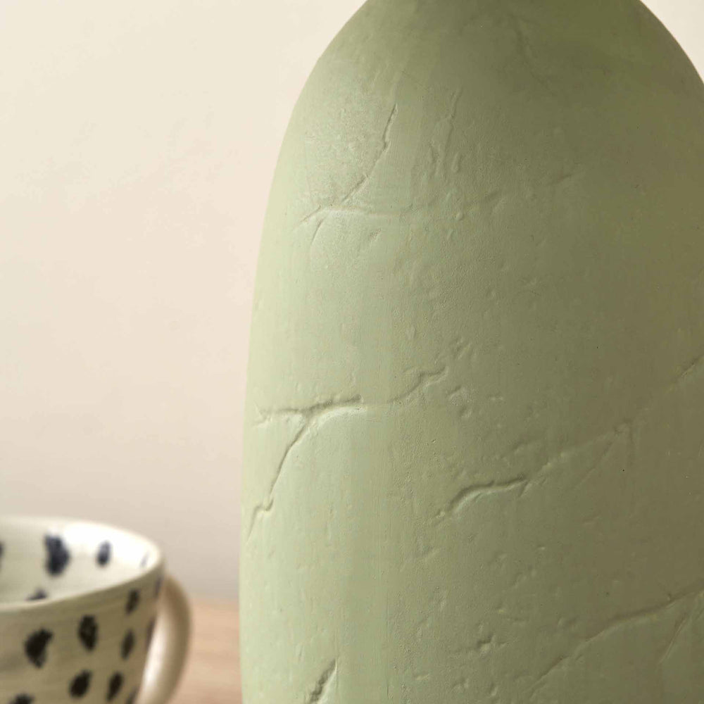 Avery Sage Vintage Textured Ceramic Table Lamp