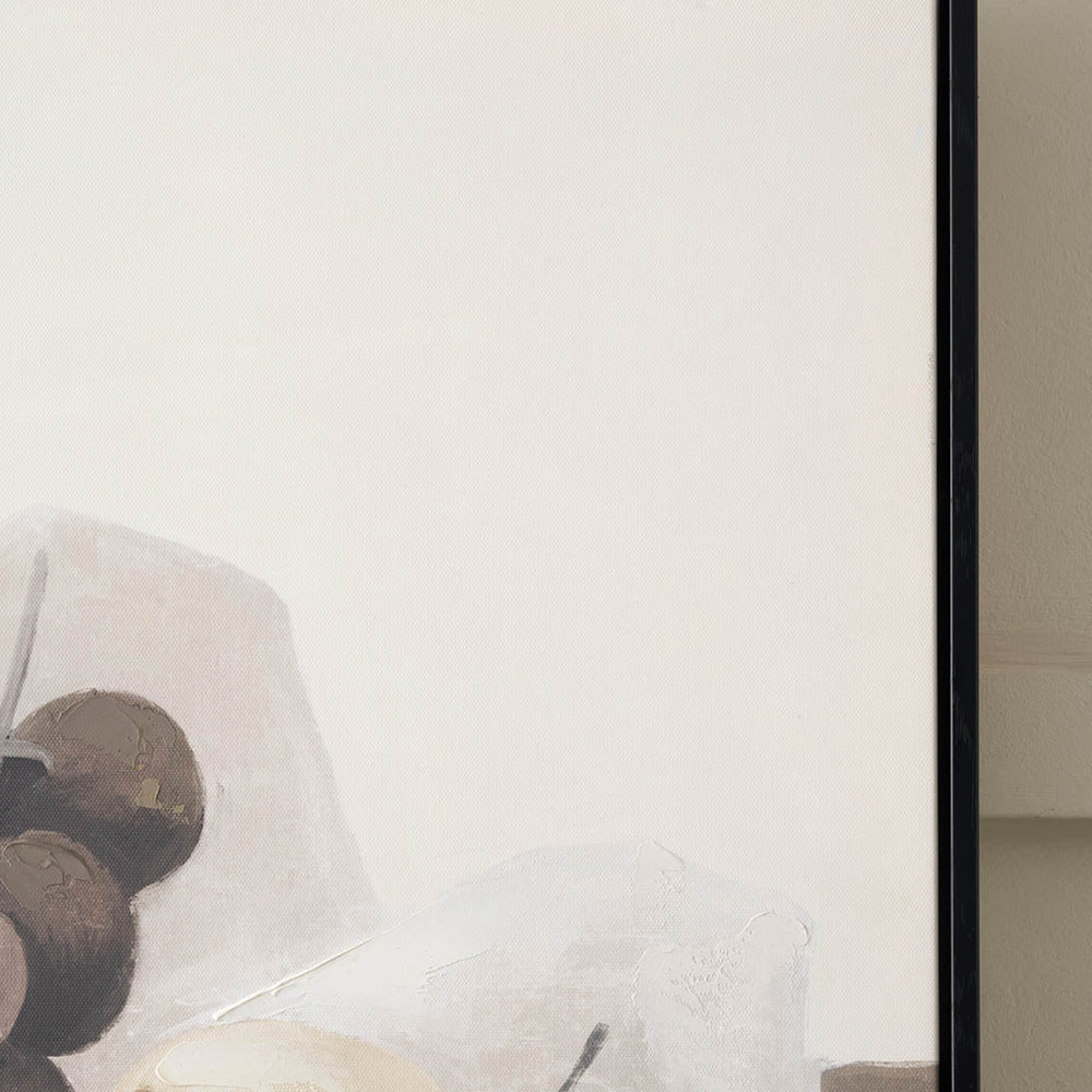 Delphine Fruit Design Canvas with Black Frame