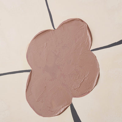 Azaria Brown and Natural Large Flower Design Canvas with Black Frame
