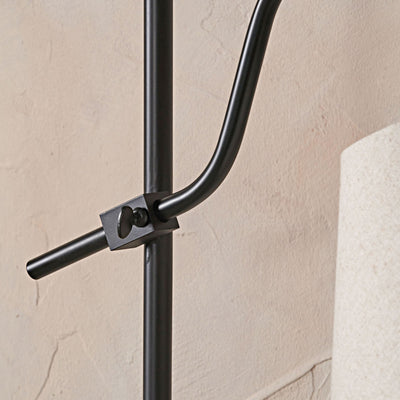 Sorrel Black Metal Curved Arm Floor Lamp