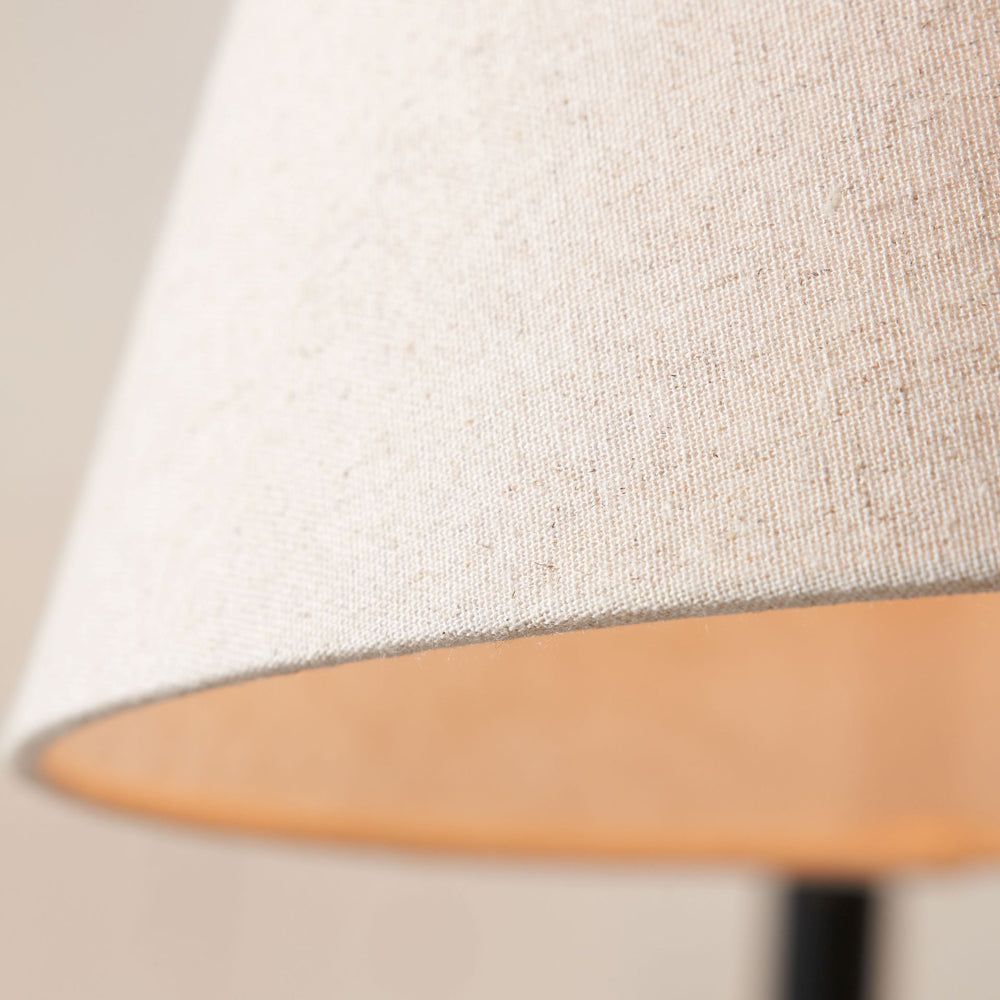 Sorrel Black Metal Curved Arm Floor Lamp