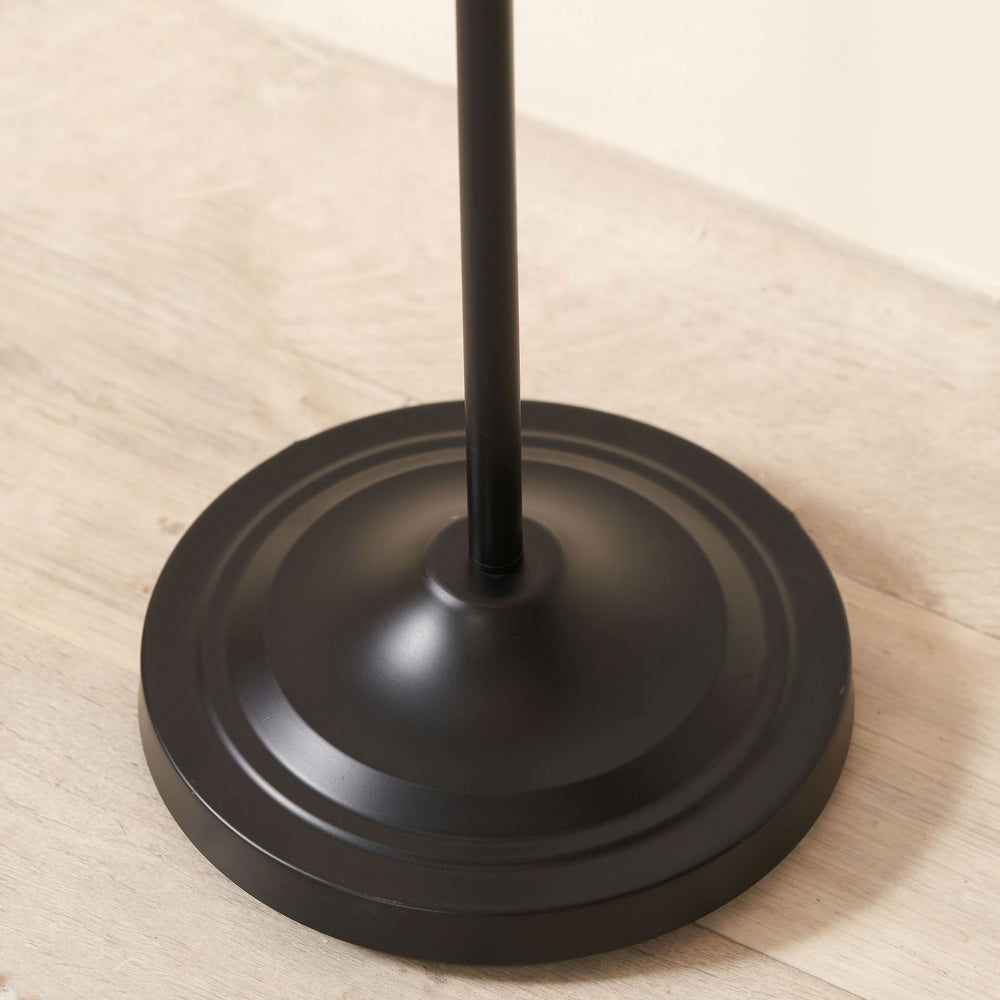 Sorrel Black Metal Curved Arm Floor Lamp