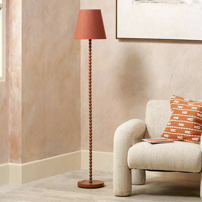Elise Terracotta Metal Bobble Floor Lamp