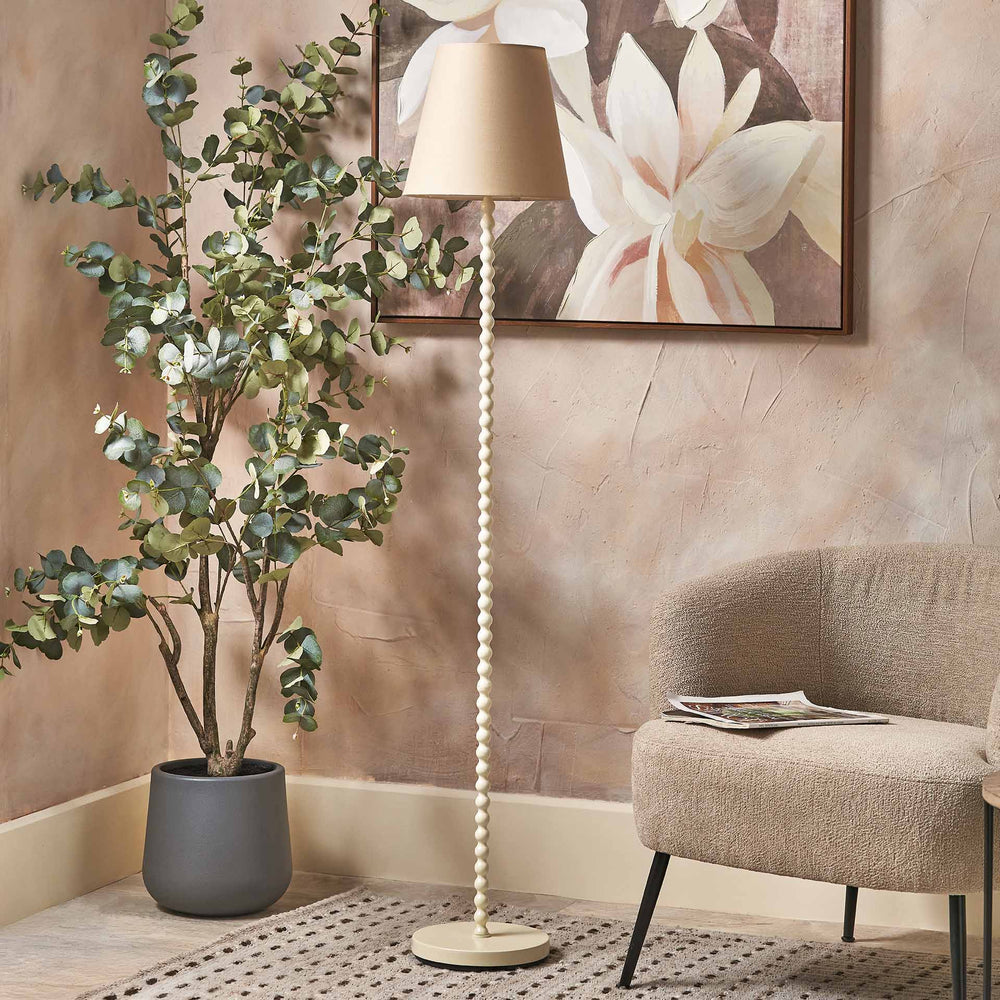Elise Putty Metal Bobble Floor Lamp