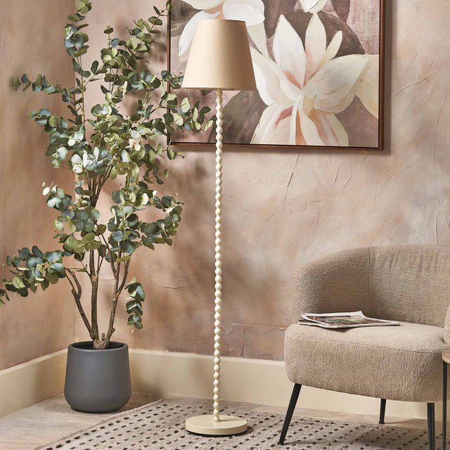 Elise Putty Metal Bobble Floor Lamp