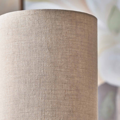 Palomina Black Ribbed Slim Wood Floor Lamp