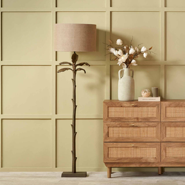 Maylie Verdi Gris Palm Tree Floor Lamp Base