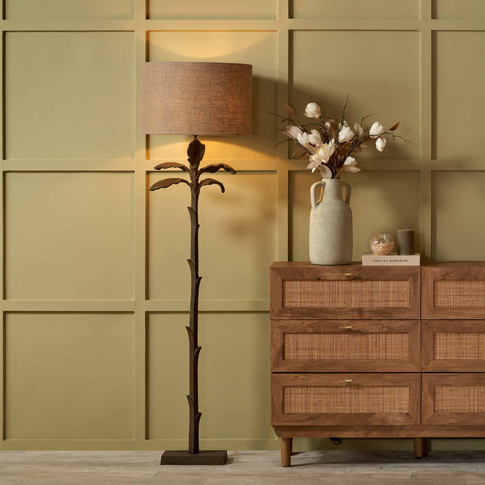 Maylie Verdi Gris Palm Tree Floor Lamp Base
