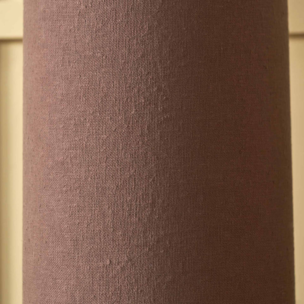 Carissa Chocolate Slubby Handloom Fabric Floor Lamp