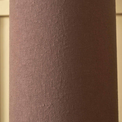 Carissa Chocolate Slubby Handloom Fabric Floor Lamp