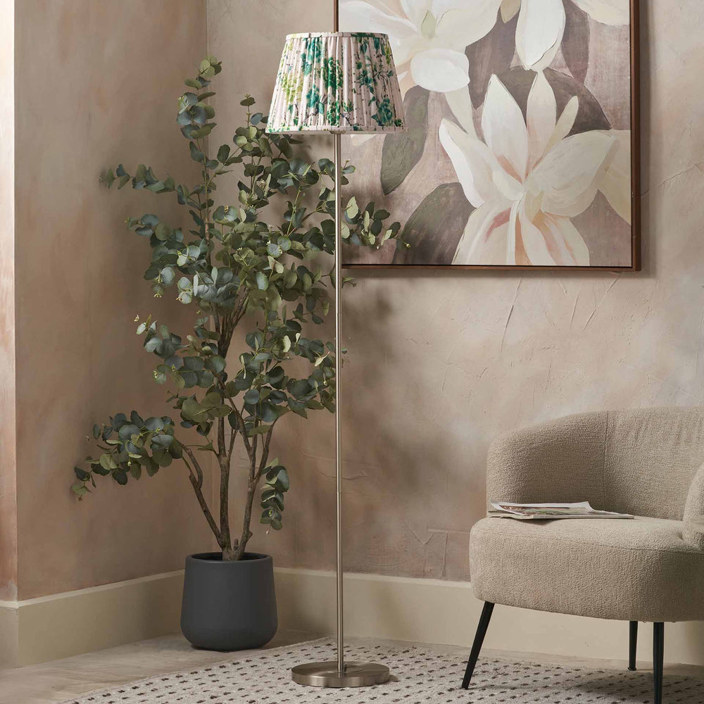 Designers Guild Brushed Silver Slim Floor Lamp Base