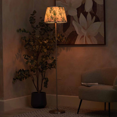 Designers Guild Brushed Silver Slim Floor Lamp Base