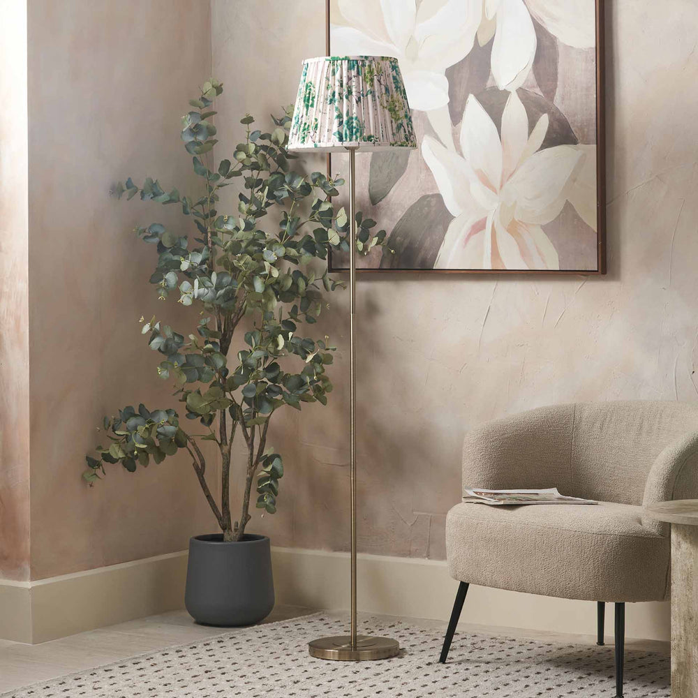 Designers Guild Antique Brass Slim Floor Lamp Base
