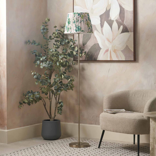 Designers Guild Antique Brass Slim Floor Lamp Base