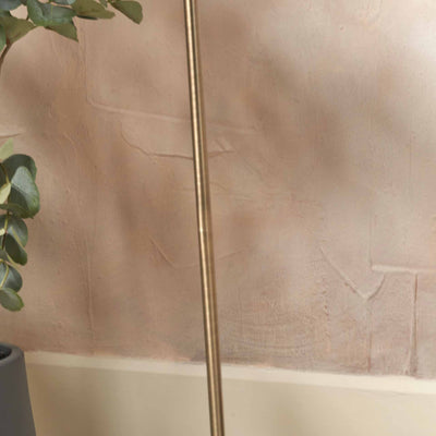 Designers Guild Antique Brass Slim Floor Lamp Base