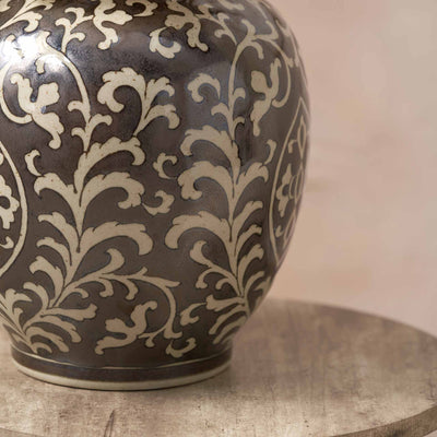 Rosa Grey and White Ceramic Vase