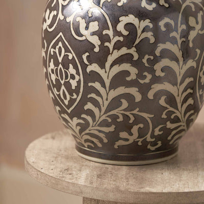 Rosa Grey and White Ceramic Vase