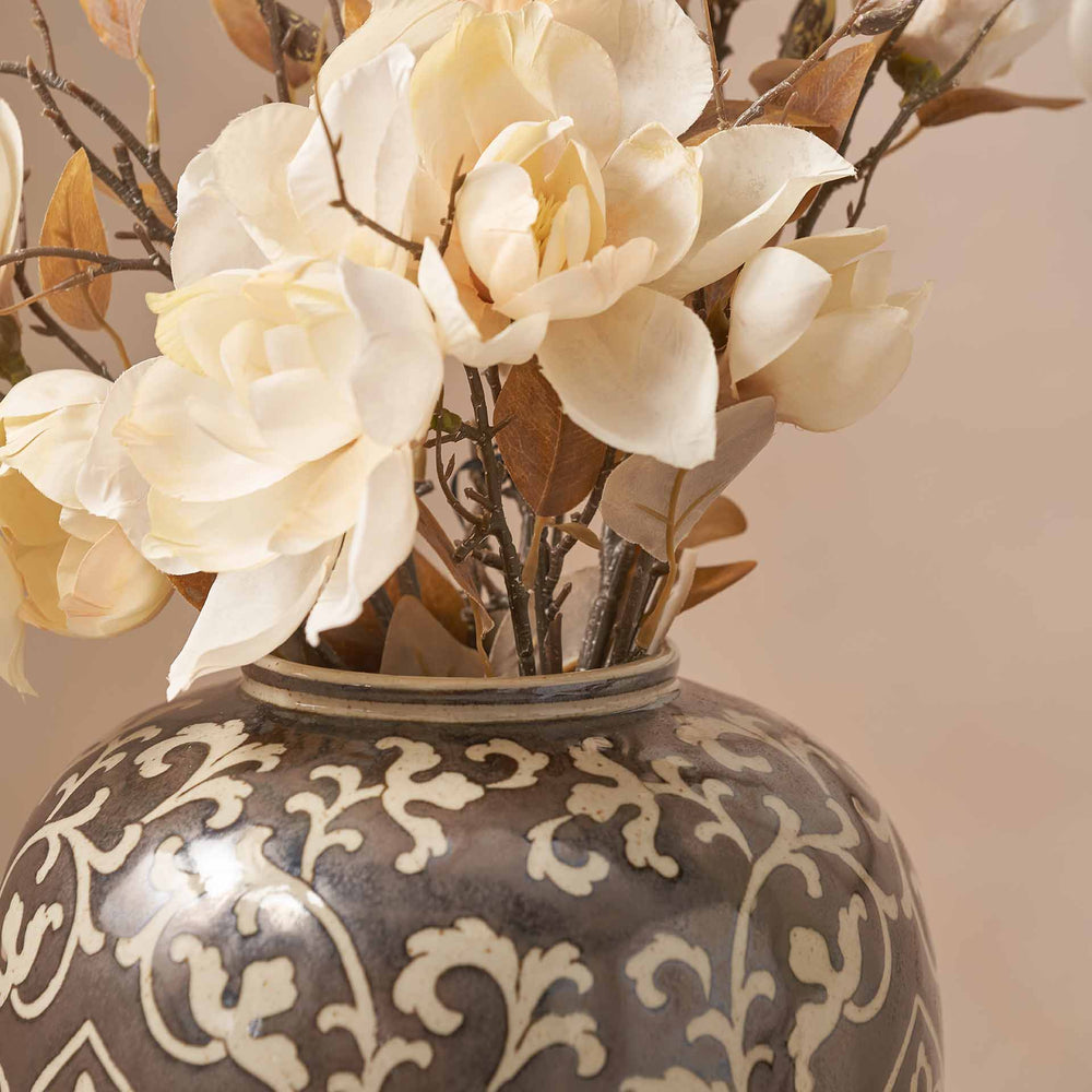 Rosa Grey and White Ceramic Vase