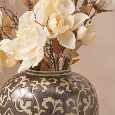Rosa Grey and White Ceramic Vase