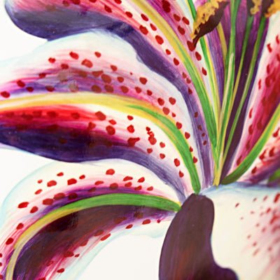 Lillian Pink Lily Ceramic Vase