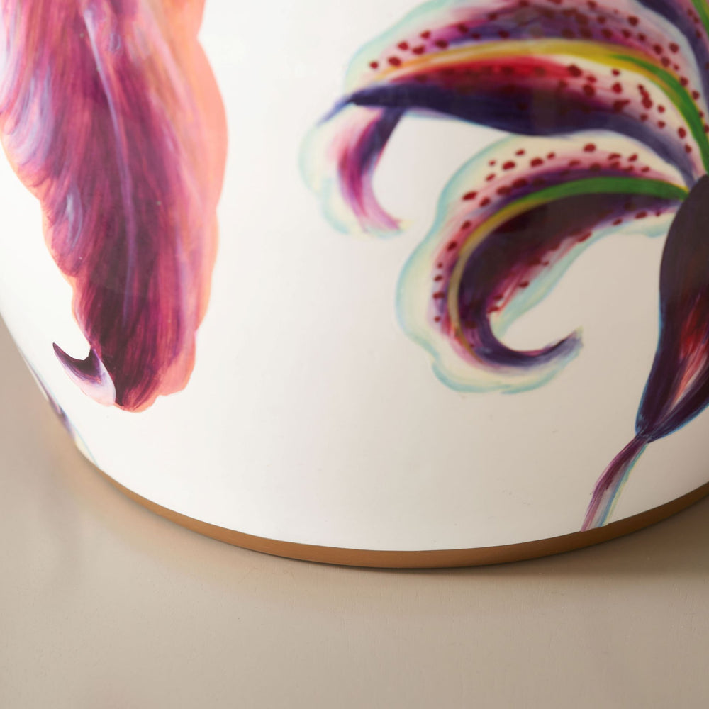Lillian Pink Lily Ceramic Vase