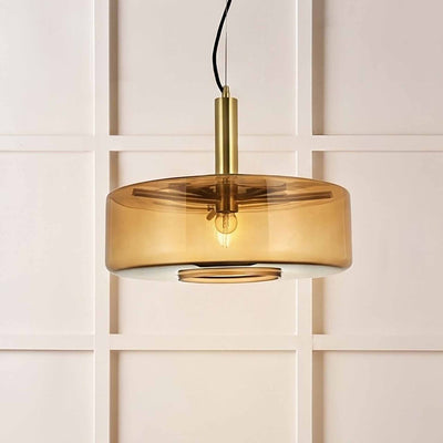 Sabrina Chestnut Brown Large Glass Pendant