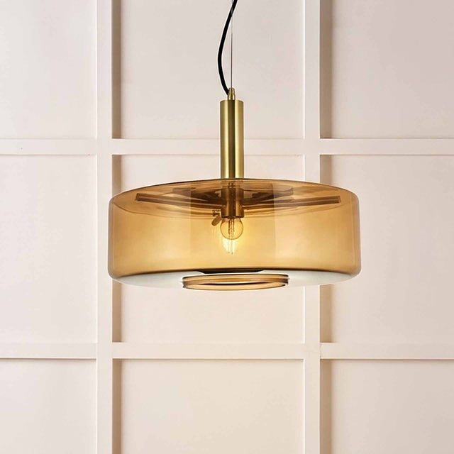 Sabrina Chestnut Brown Large Glass Pendant