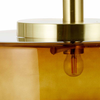 Sabrina Chestnut Brown Large Glass Pendant