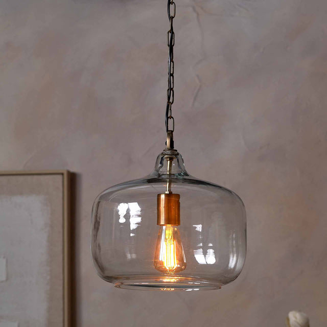 Radley Clear Glass Round Pendant