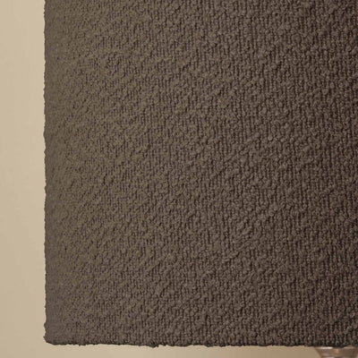 Eleonore Mocha Brown Boucle Cylinder Lampshade