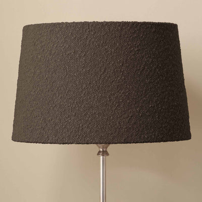 Eleonore Mocha Brown Boucle Tapered Lampshade