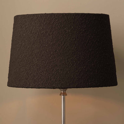 Eleonore Mocha Brown Boucle Tapered Lampshade