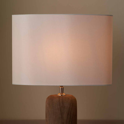 Aubree Cream Silk Mix Oval Lampshade