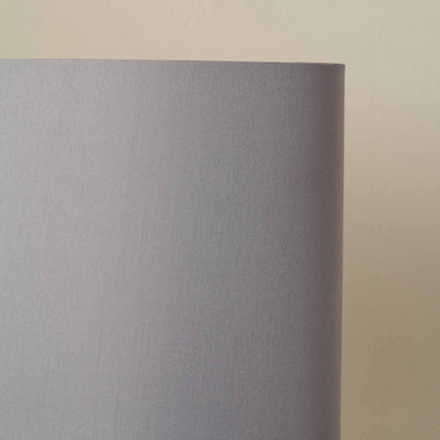 Aubree Steel Grey Silk Mix Oval Lampshade