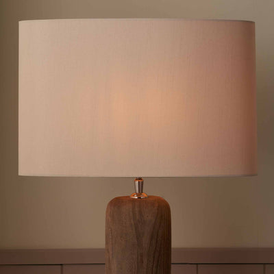 Aubree Taupe Silk Mix Oval Lampshade