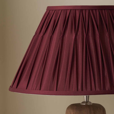 Vivian Mulberry Silk Mix Pinch Pleat Tapered Lampshade