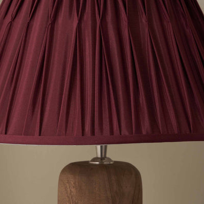 Vivian Mulberry Silk Mix Pinch Pleat Tapered Lampshade
