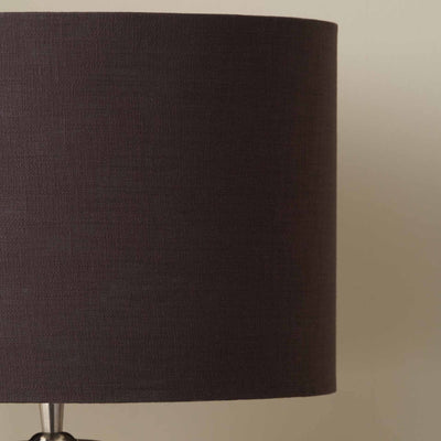 Basilan Chocolate Self Lined Linen Cylinder Lampshade