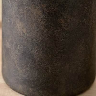 Jiro Matt Bronzed Ceramic Bottle Shaped Table Lamp